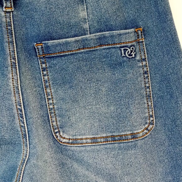 DG2 Diane Gilman Jeans   6P   Virtual Stretch   Rolled Bootcut Crop  Pull-On VGC - Picture 10 of 13